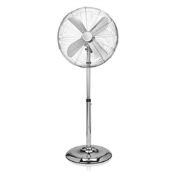 Lineme Vintage Ανεμιστήρας Ορθοστάτη 45cm Νικέλ