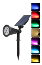 ΦOS_ΜΕ Ηλιακό Καρφωτό Φωτιστικό Κήπου RGB