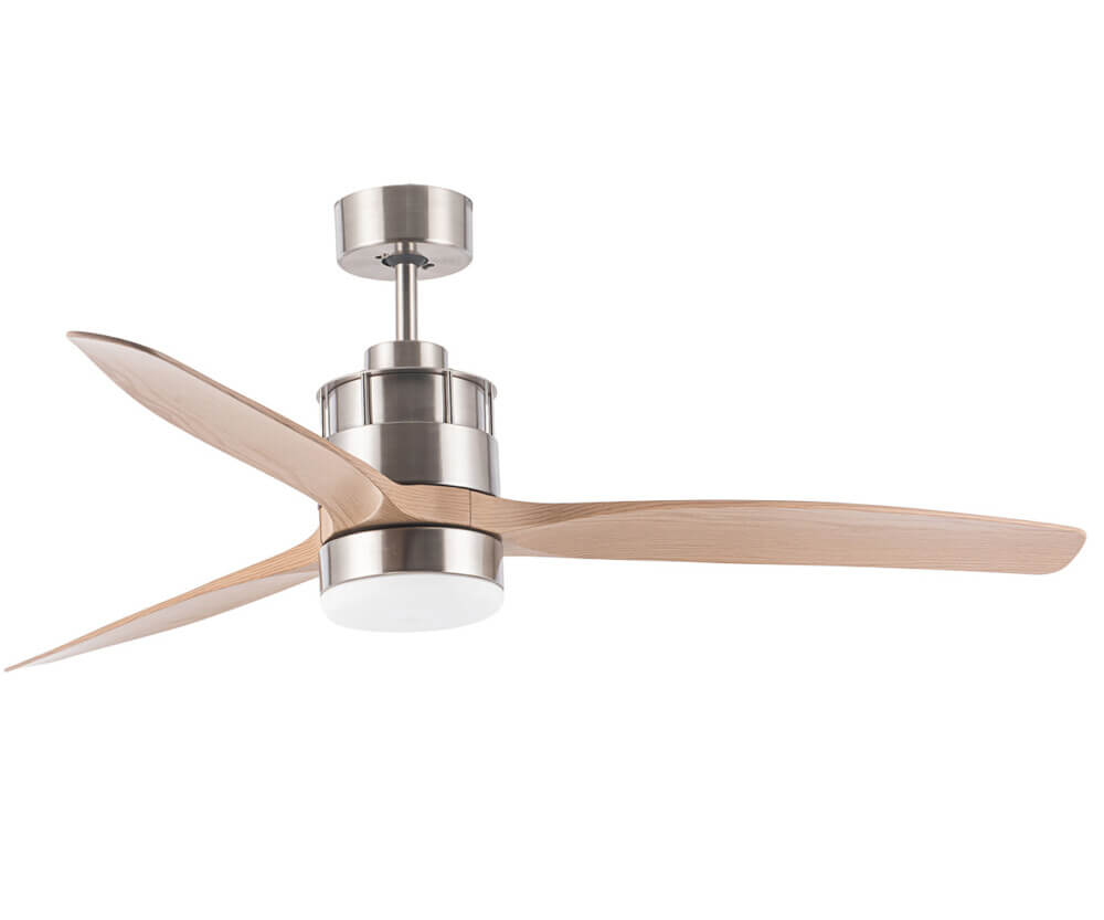 Ανεμιστήρας Οροφής 01415 132cm Led Νικέλ/Ξύλο