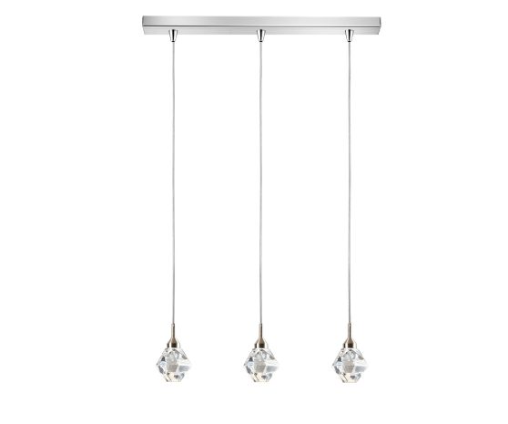 3φωτη Μπάρα 01465 LED 9W Γυαλί