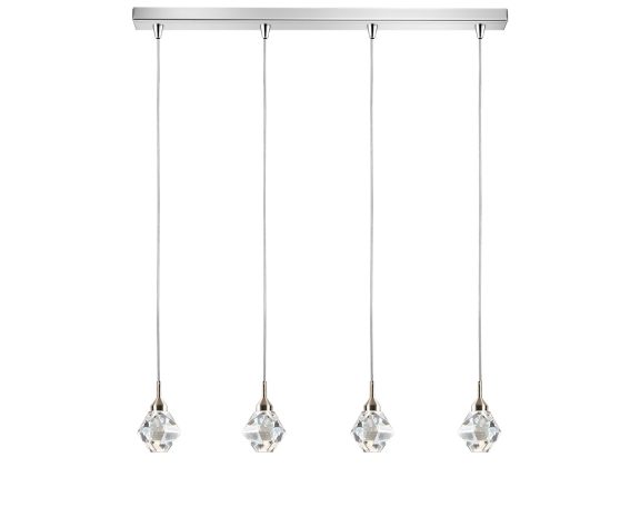 4φωτη Μπάρα 01465 LED 12W Γυαλί