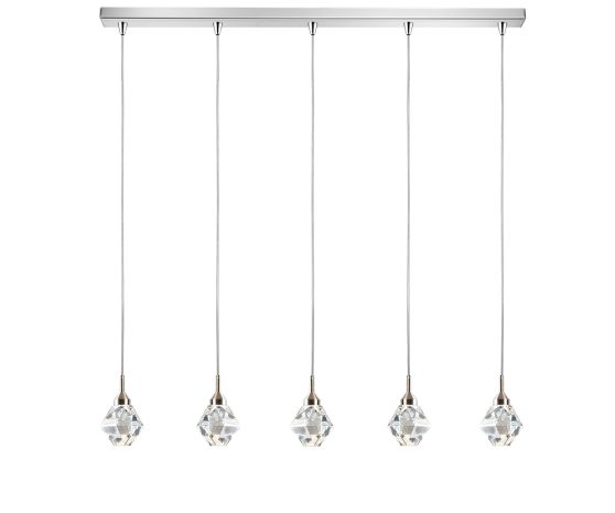 5φωτη Μπάρα 01465 LED 15W Γυαλί