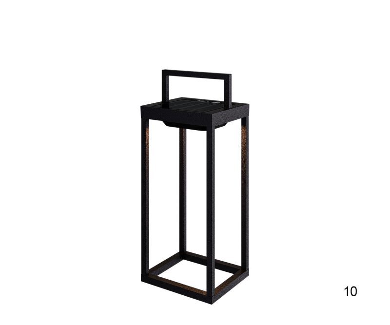 Ηλιακό Φωτιστικό Δαπέδου/Τοίχου 01470-10 30xSMD/2W LED Μαύρο