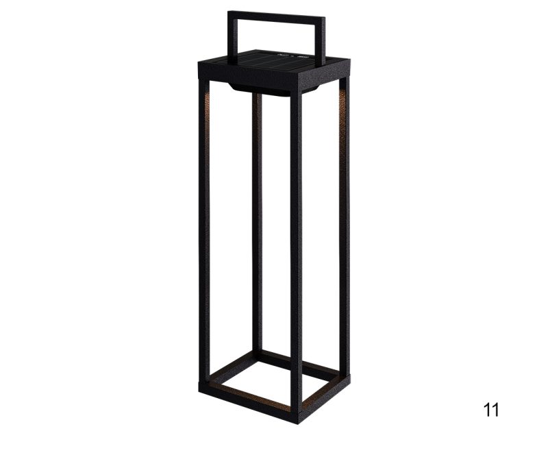 Ηλιακό Φωτιστικό Δαπέδου/Τοίχου 01470-11 30xSMD/2W LED Μαύρο