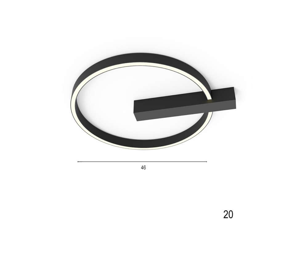 Φωτιστικό Οροφής D46 01531 LED 20W