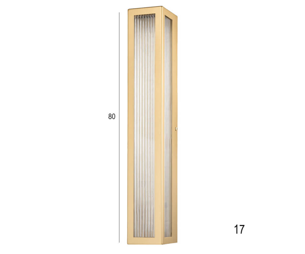 Φωτιστικό Τοίχου 01579 LED 12W H:80 Χρυσό
