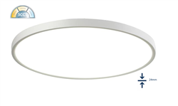 Φωτιστικό Οροφής Ultrathin LED 36w Ø48cm Λευκό