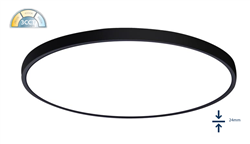Φωτιστικό Οροφής Ultrathin LED 36w Ø48cm Μαύρο