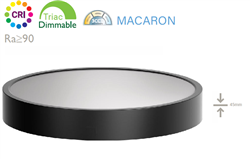 Φωτιστικό Οροφής Macaron LED 32w Ø40cm Μαύρο