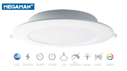 Φωτιστικό Σποτ Χωνευτό Στρόγγυλο KANA LED 25w Ø22.5cm Λευκό