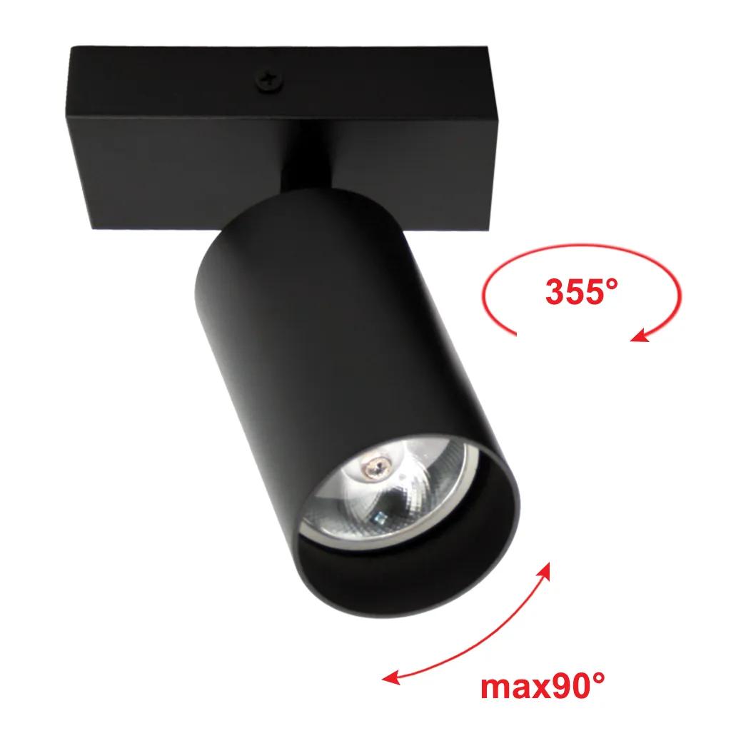 Μονόφωτο Σποτ Stilo 1xGU10 10W Μαύρο
