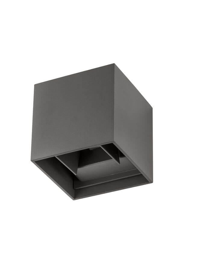 Φωτιστικό Τοίχου LED 2x3W Γκρι Como Nova Luce