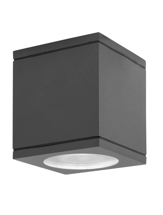 Φωτιστικό Οροφής GU10 1x35W Τετράγωνο Γκρι Cerise Nova Luce