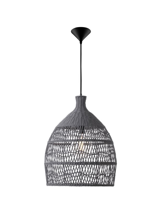 Κρεμαστό Φωτιστικό E27 1x12W 42×54.5cm DESTIN Γκρι