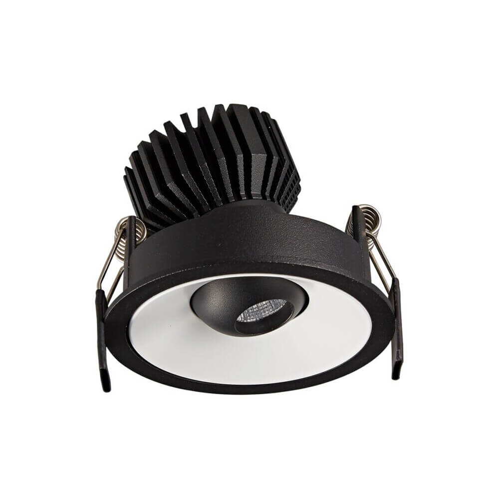 Χωνευτό Σποτ Presto LED 7W Μαύρο-Λευκό VK/04345/WB/C