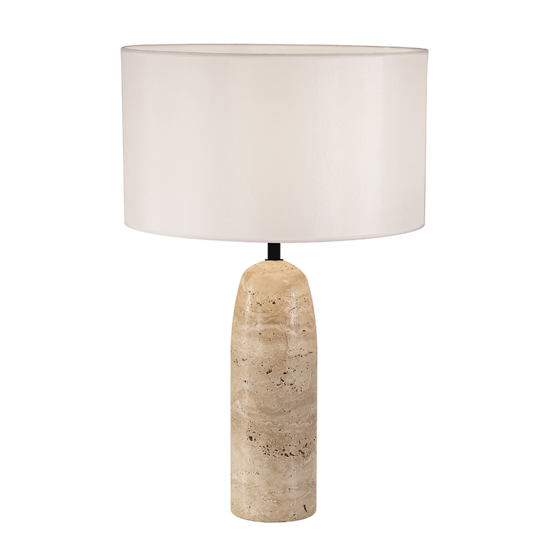 Επιτραπέζιο Φωτιστικό 25428 E27 40W 35x55cm Πέτρα-Λευκό