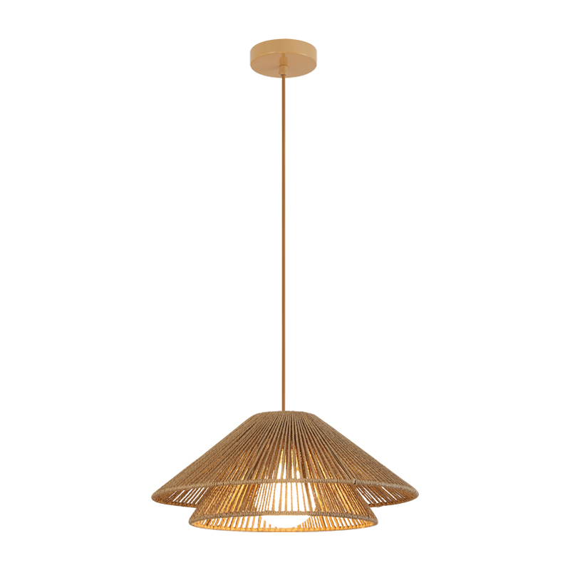 Μονόφωτο 25429 E27 40W 40x18cm Ραττάν-Καφέ