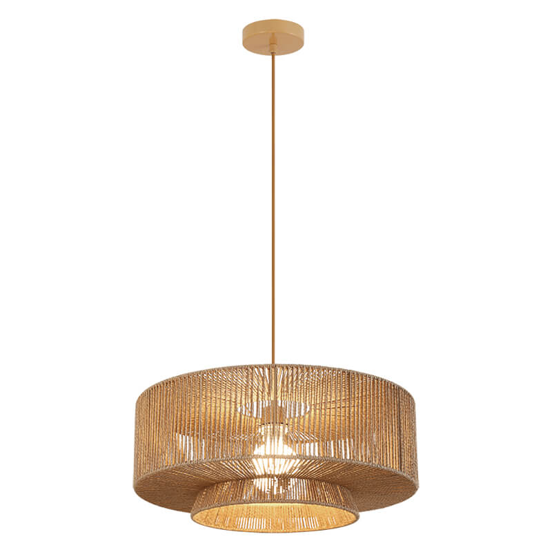 Μονόφωτο 25440 E27 40W 50x21cm Ραττάν-Καφέ