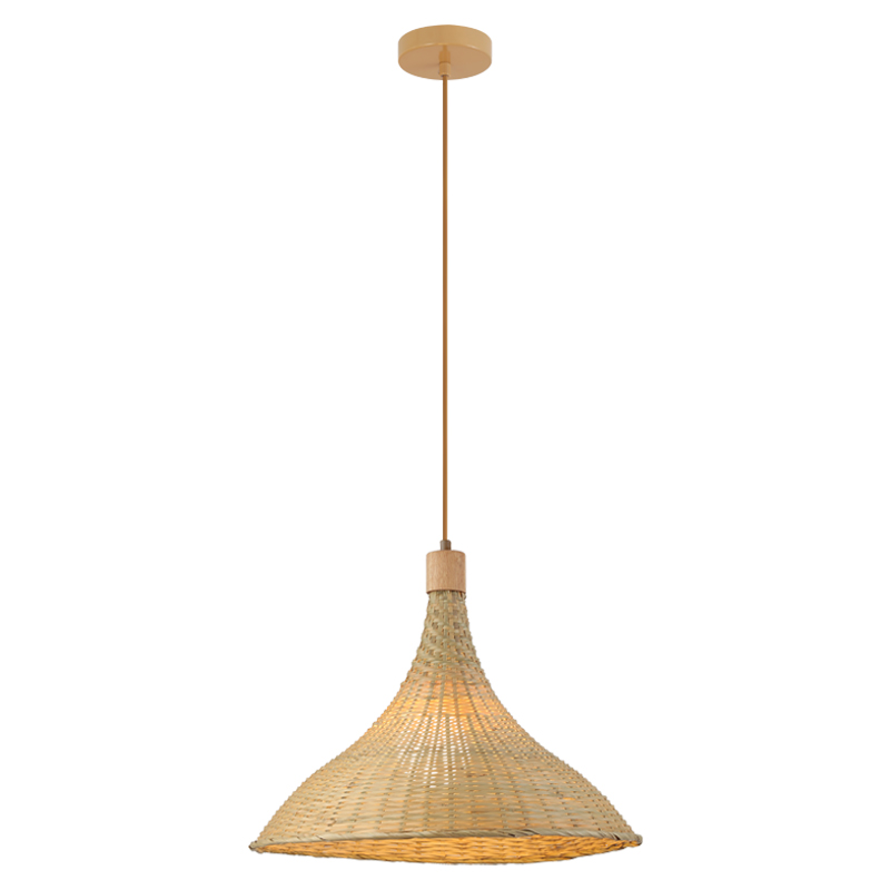 Μονόφωτο 25441 E27 40W 48x38cm Ραττάν-Καφέ