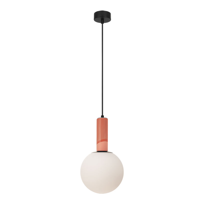 Μονόφωτο PORSA E27 5W MAX 20x35cm Ροζ-Οπάλ