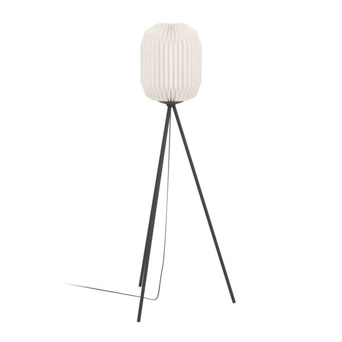 Επιδαπέδιο Φωτιστικό BELGRAVE E27 30×141,5cm Λευκό-Μαύρο