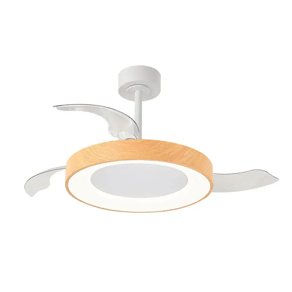 Ανεμιστήρας Οροφής Niseko Με Φωτισμό LED 50W 106x42cm Ξύλο-Λευκό