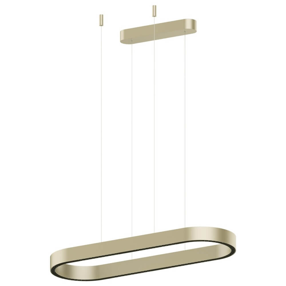Κρεμαστό Φωτιστικό Aria LED 80W 30x87cm Χρυσό VK/04690/PE/D/CG/W/90