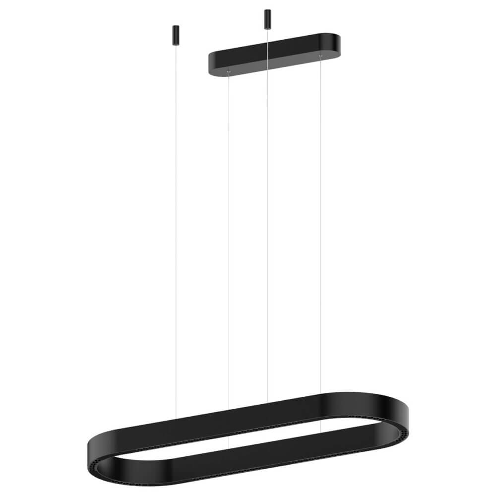 Κρεμαστό Φωτιστικό Aria LED 80W 30x87cm Μαύρο VK/04690/PE/D/B/W/90
