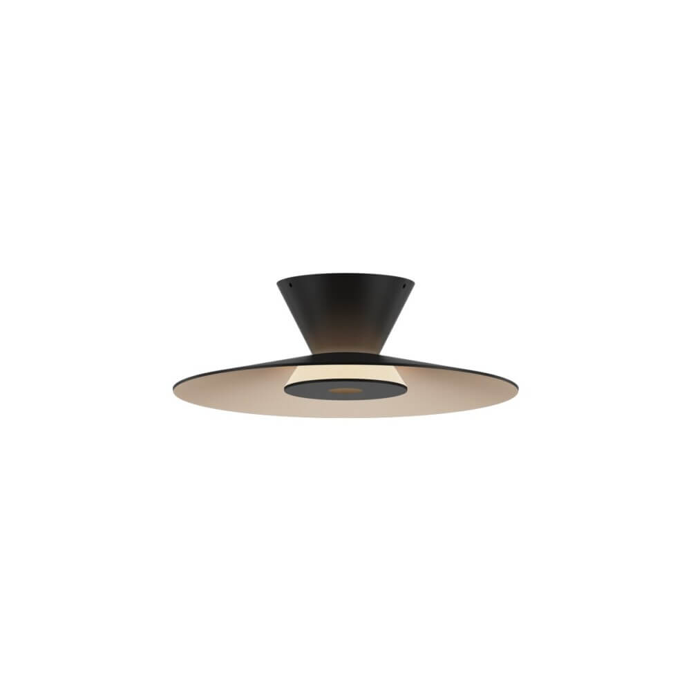 Πλαφονιέρα Elise LED 10W 25cm Μαύρο-Χρυσό VK/04701/CE/D/B-G/W