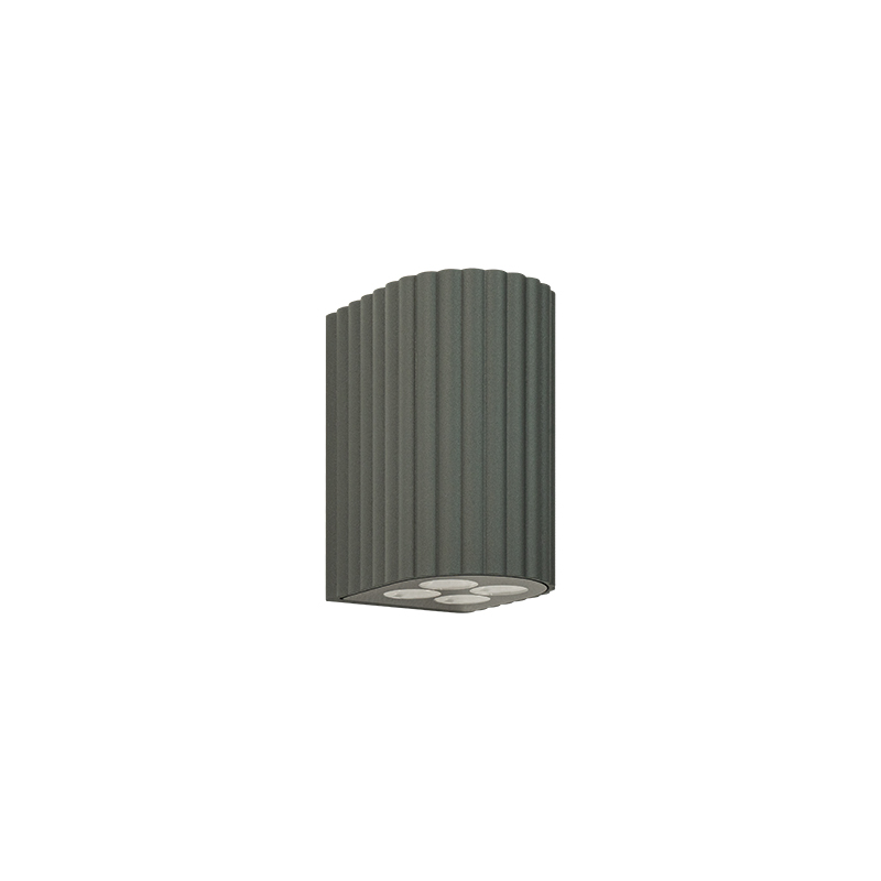Εξωτερικό Φωτιστικό Τοίχου E421 LED 4W 9×7.6x12cm Γραφίτης