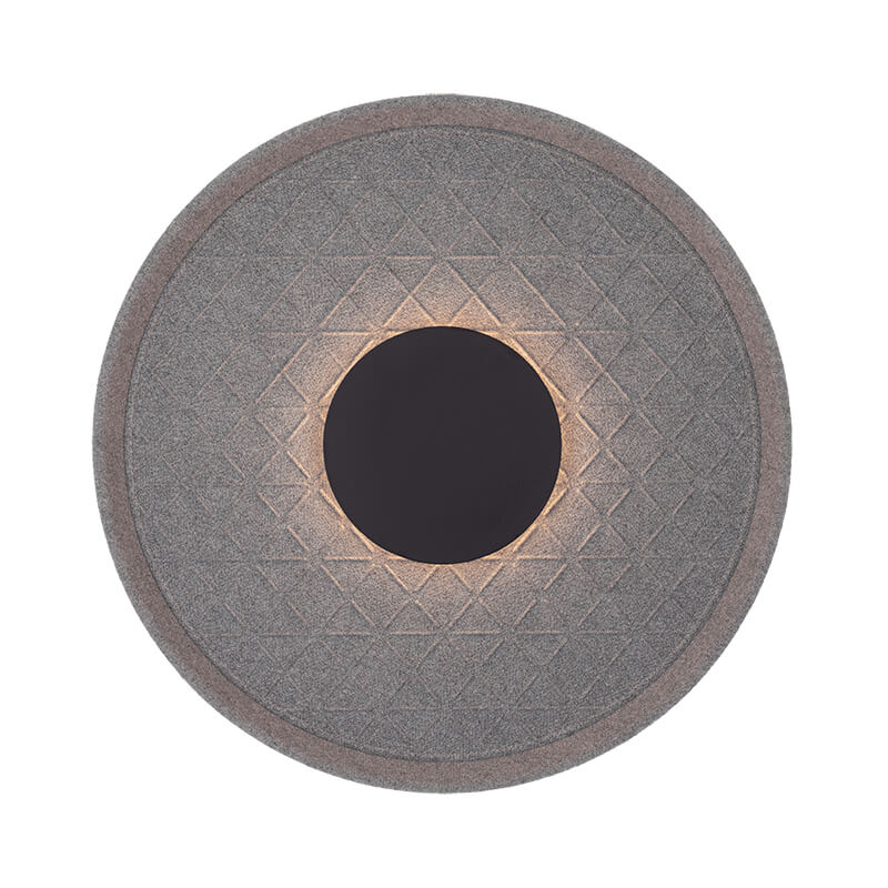 2618#2618_zambelis-lights-metal-acrylic-acoustic-panel-led-6w-3000K-grey-black-wall-sconce-decorative-light-fixture-on-diamond-pattern