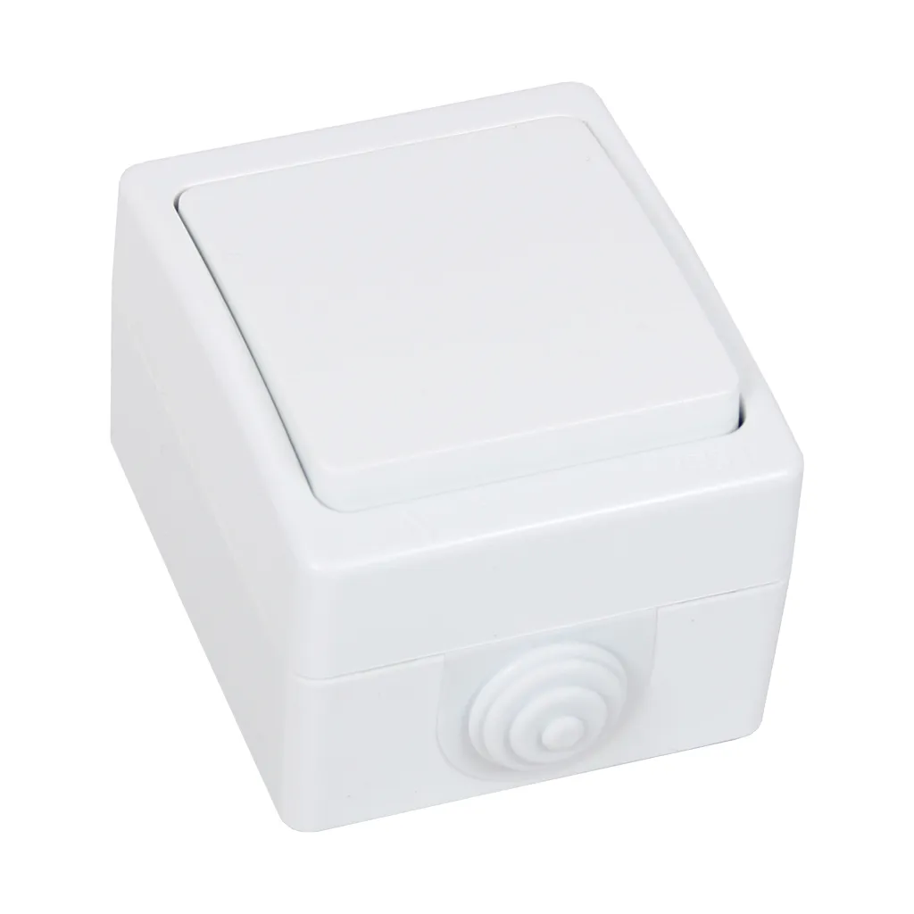 Διακόπτης Στεγανός A/R 2500W Πλαστικό Λευκό 10A IP54