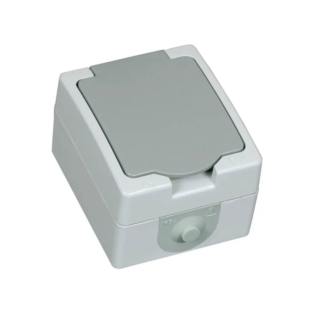 Πρίζα Στεγανή Σούκο 2500W Πλαστικό Ασημί 16A IP54