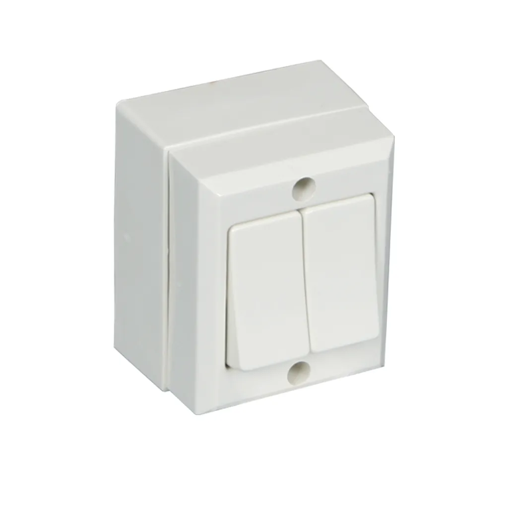 Διακόπτης K/R Eξωτερικής Tοποθέτησης 2300W Πλαστικό Λευκό 10A