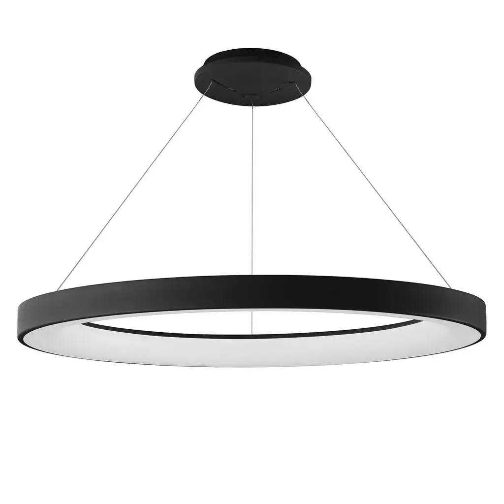 Κρεμαστό Φωτιστικό NisekoII Led 60W 65x6cm Μαύρο