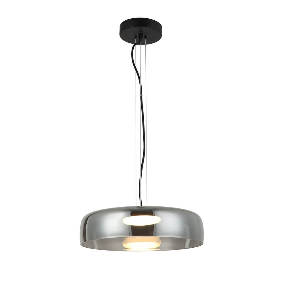 Κρεμαστό Μονόφωτο Simple LED 16W 42x150cm Φυμέ-Μαύρο