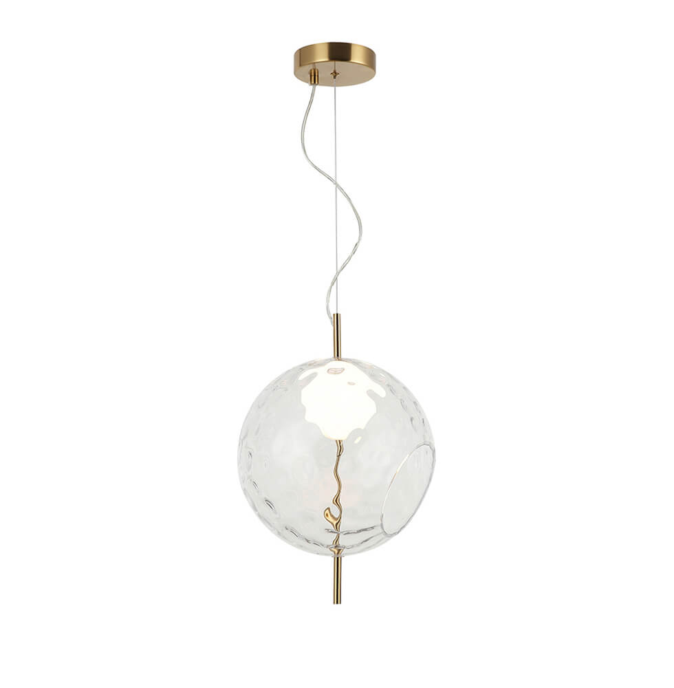 Κρεμαστό Μονόφωτο Dalia LED 7W 30x150cm Διάφανο-Χρυσό