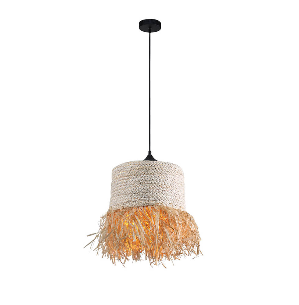 Κρεμαστό Μονόφωτο Lilo E27 40W 35x150cm Raffia