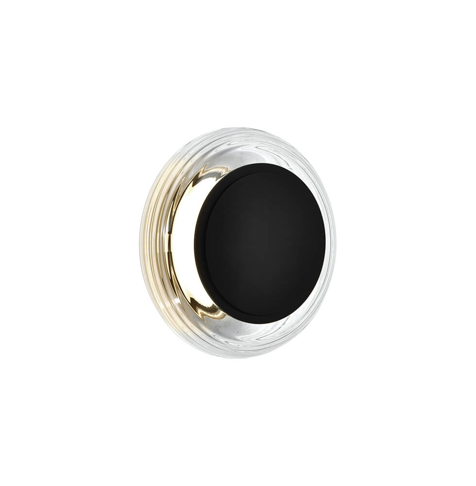 Φωτιστικό Τοίχου Glossy LED 7W 20×9.6cm Διάφανο-Μαύρο