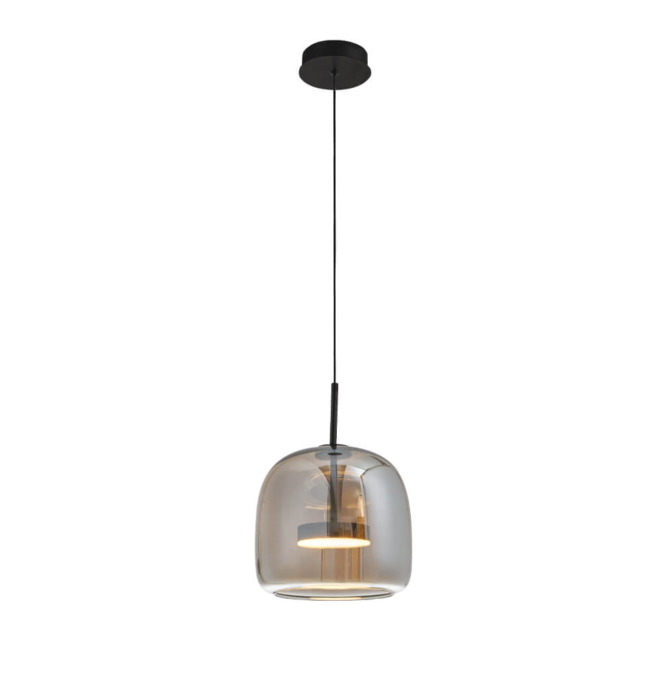 Κρεμαστό Μονόφωτο DECO LED 12W 26x120cm Φυμέ
