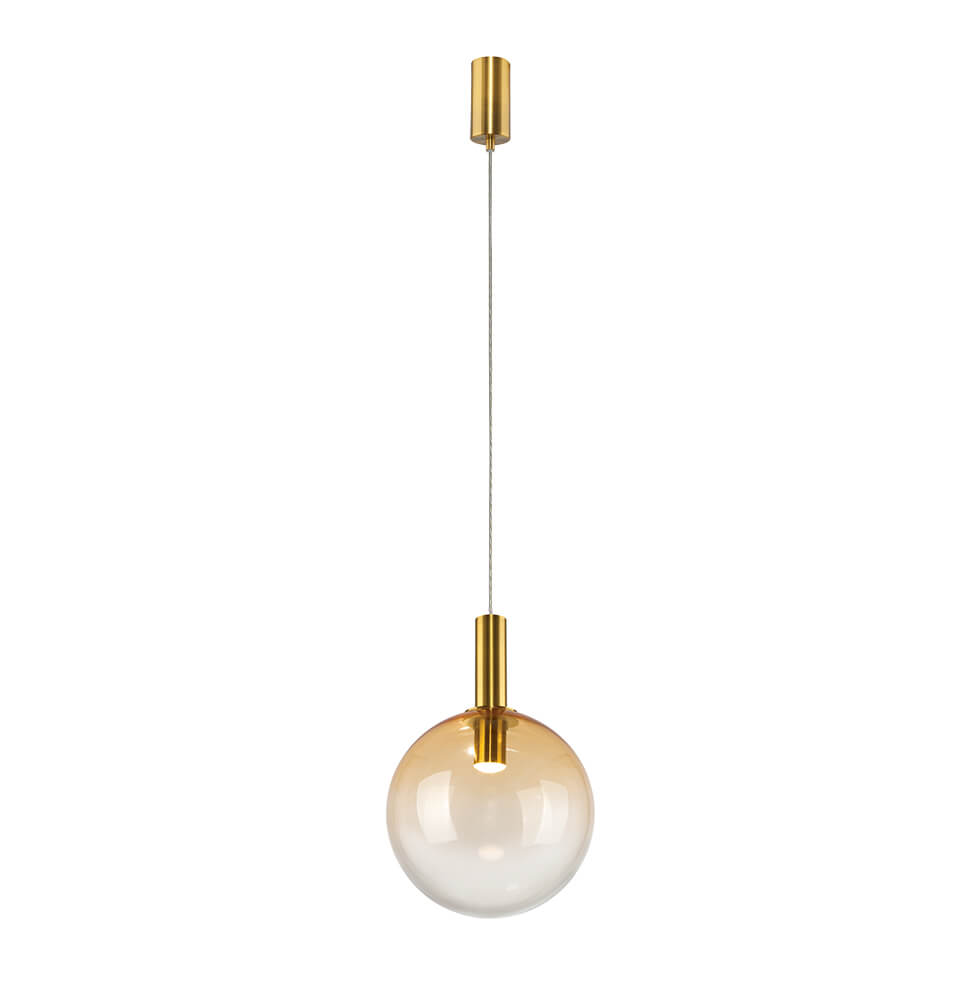 Κρεμαστό Μονόφωτο Fosca LED 4W 25×173.5cm Μελί-Οξυντέ