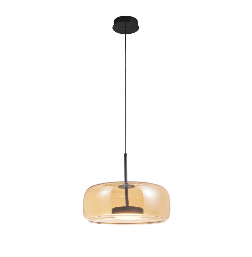 Κρεμαστό Μονόφωτο DECO LED 12W 33x120cm Μελί