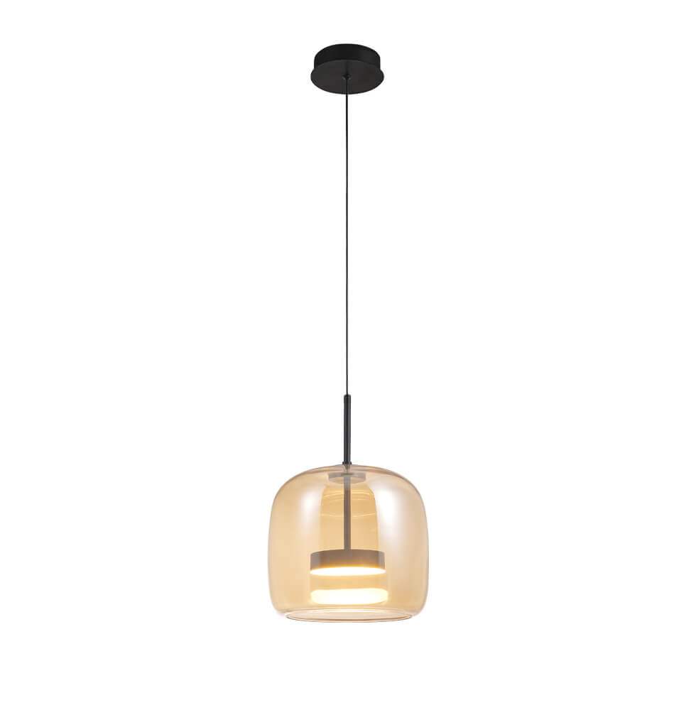 Κρεμαστό Μονόφωτο DECO LED 12W 26x120cm Μελί