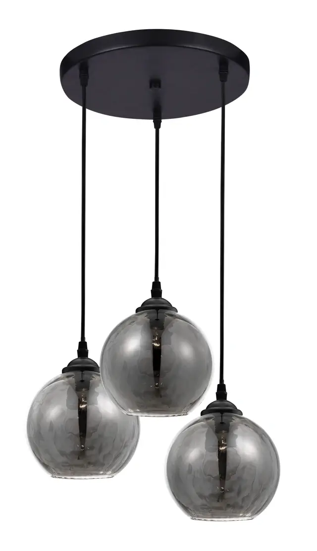 Κρεμαστό 3/Φωτο ADELINA Ε27 12W 30x120cm Μαύρο