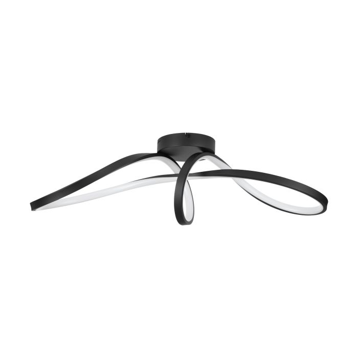 Φωτιστικό Οροφής CALAROSSA-Z LED 18.4W 2700-6500K+RGB+TW 70.5cm Μαύρο με APP+Τηλεχειριστήριο