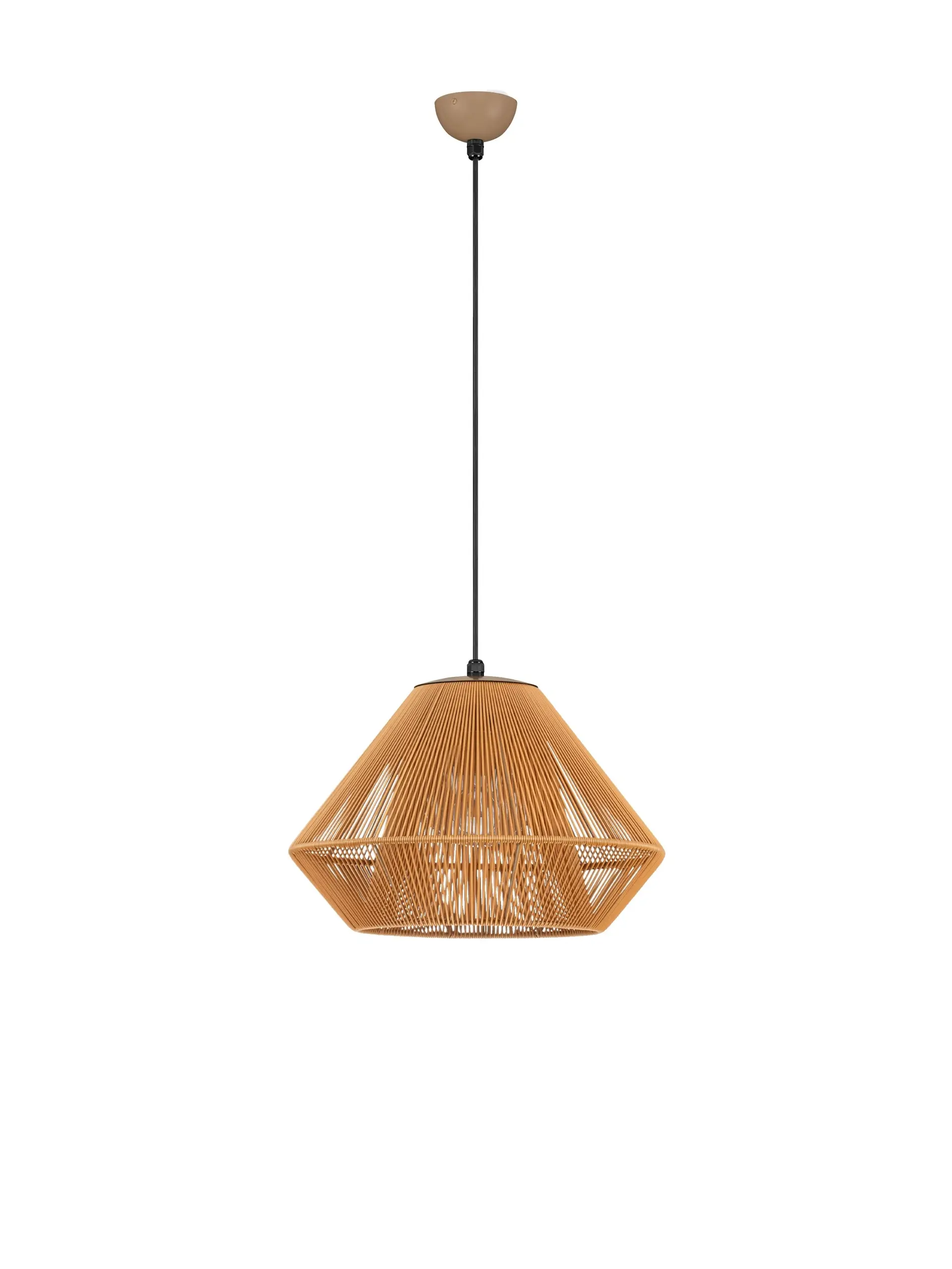 Κρεμαστό Μονόφωτο AELL E27 12W 45x210cm IP65 Ραττάν