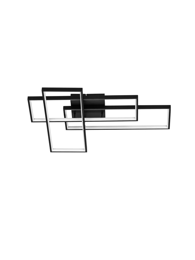 Φωτιστικό Οροφής-Τοίχου ALIS LED 48W 3200K 50cm Μαύρο