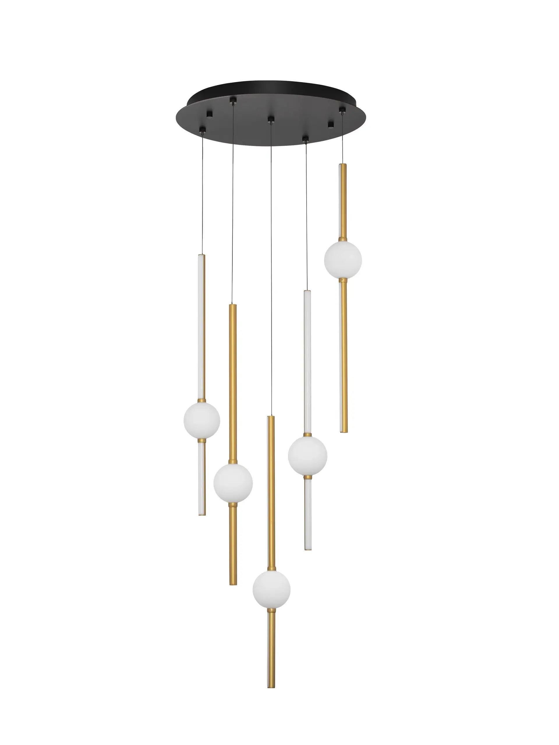 Κρεμαστό 5/Φωτο ACROBAT LED 61W 52x150cm Μαύρο-Οπάλ-Χρυσός