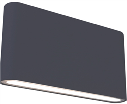 Εξωτερική Απλίκα Πλακέ LED 6W 3000K 9cm IP54 Ανθρακί