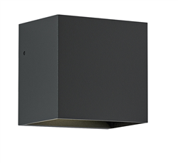 Εξωτερική Απλίκα Τετράγωνη LED 9W 3000K-6500K 8.3cm IP65 Μαύρο